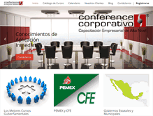 Tablet Screenshot of conference.com.mx